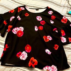 3/4 flower blouse